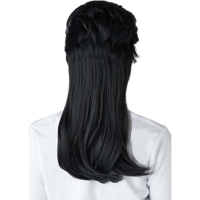 Rock Star Pompadour Wig, Black