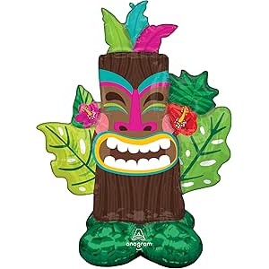Tiki Totem Supershape Foil Balloon 86cm