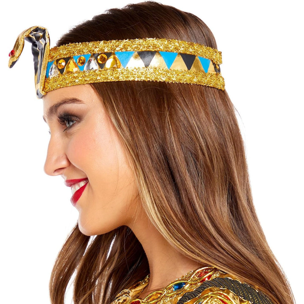 Egyptian-inspired headband with intricate detailing for costume parties