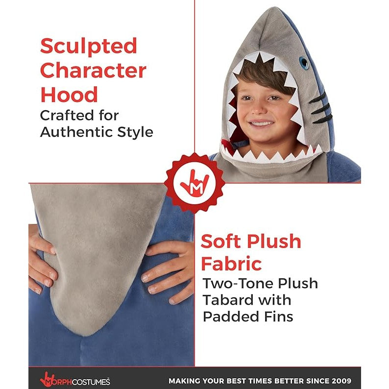 Great White Shark Morph Costume, Child