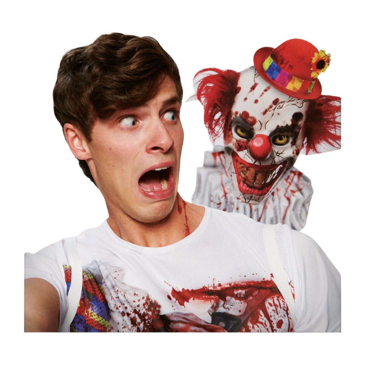 Close-up photo of the Clown Selfie Shocker Size Std showing its durable and high-quality material