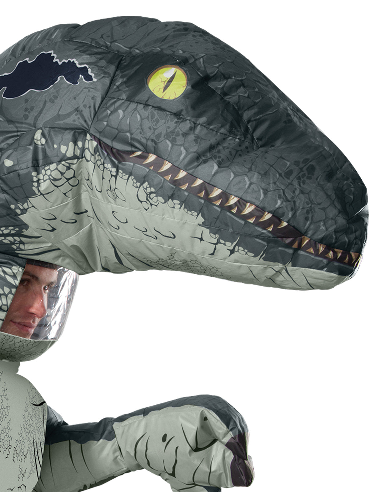 Velociraptor Blue Inflatable Costume, Adult
