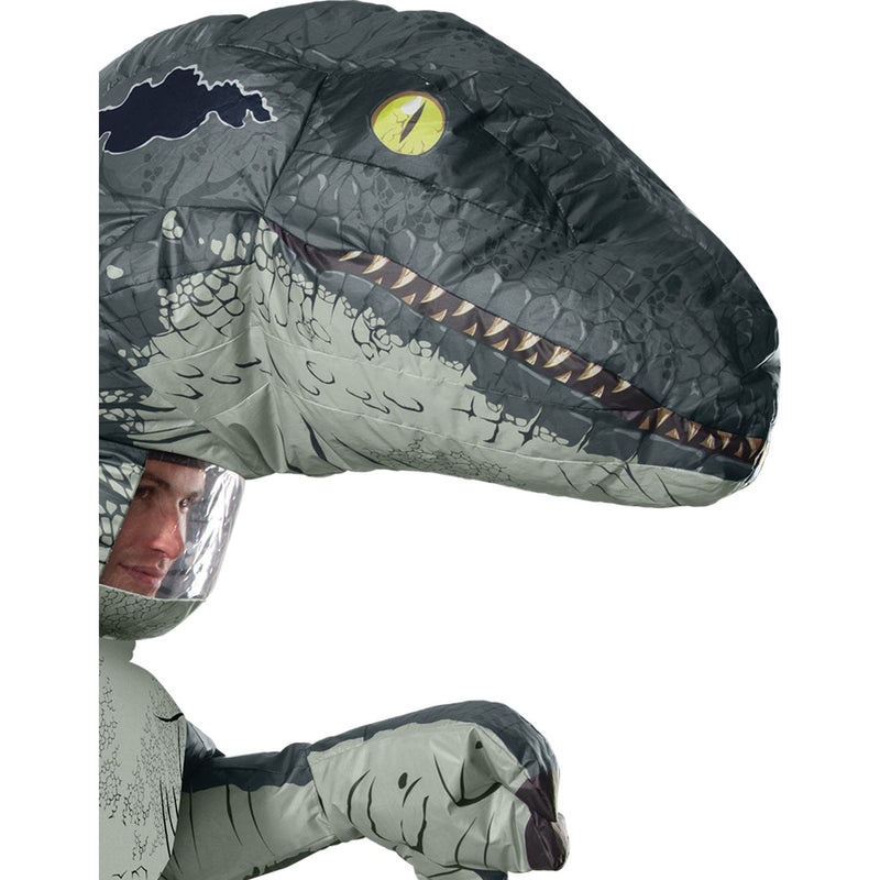Velociraptor Blue Inflatable Costume, Adult