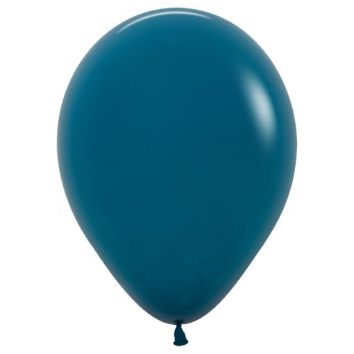 Round Balloon 30cm Deep Teal, Uninflated