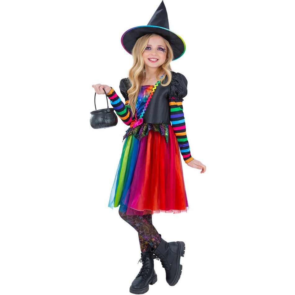 Rainbow Witch Costume, Child