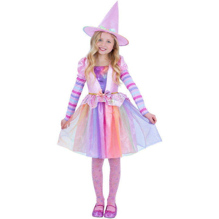 Pastel Rainbow Witch Costume, Child