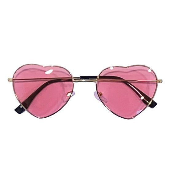 Pink Heart Hippie Glasses