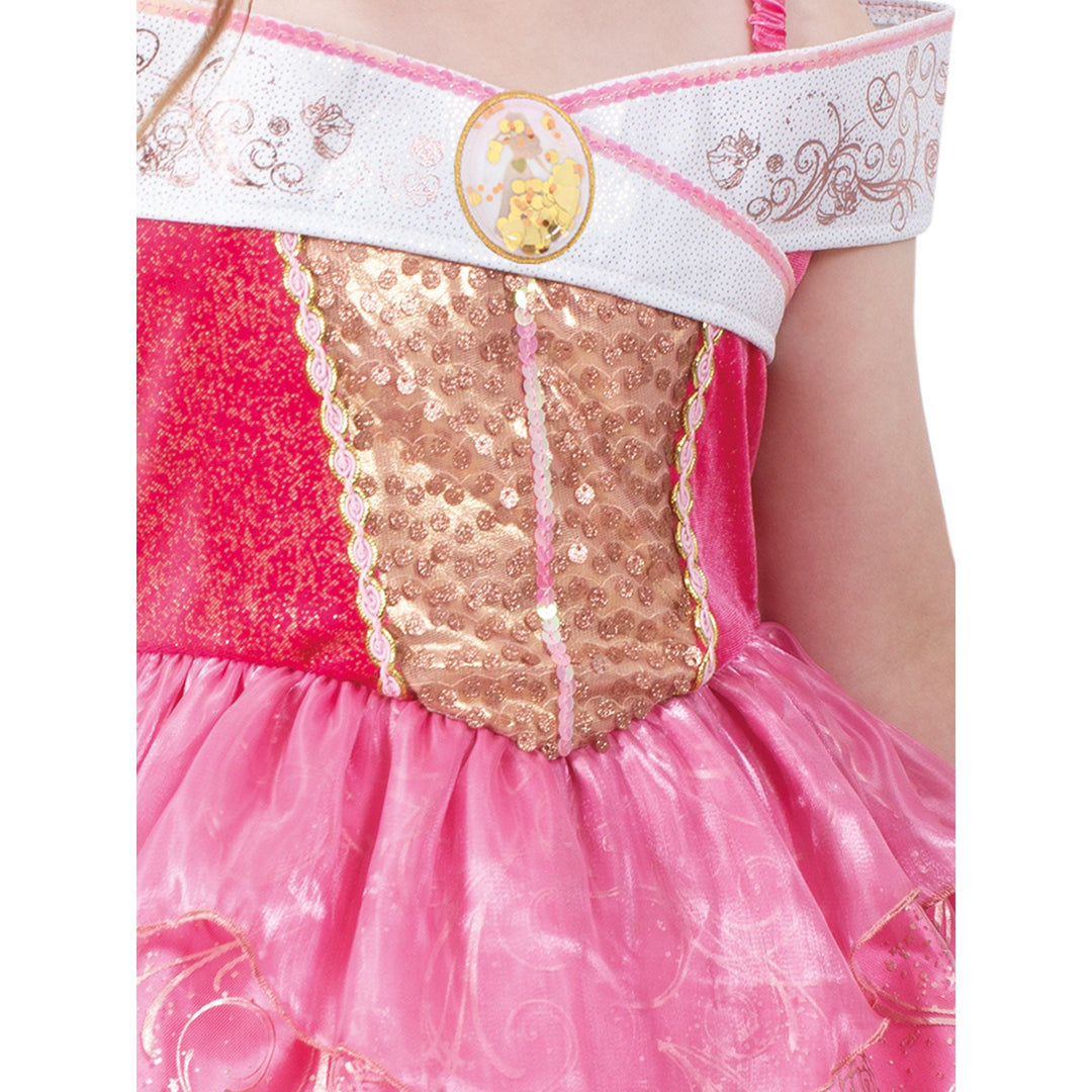 Sleeping Beauty Ultimate Princess Celebration Costume, Child - Back view with flowing cape