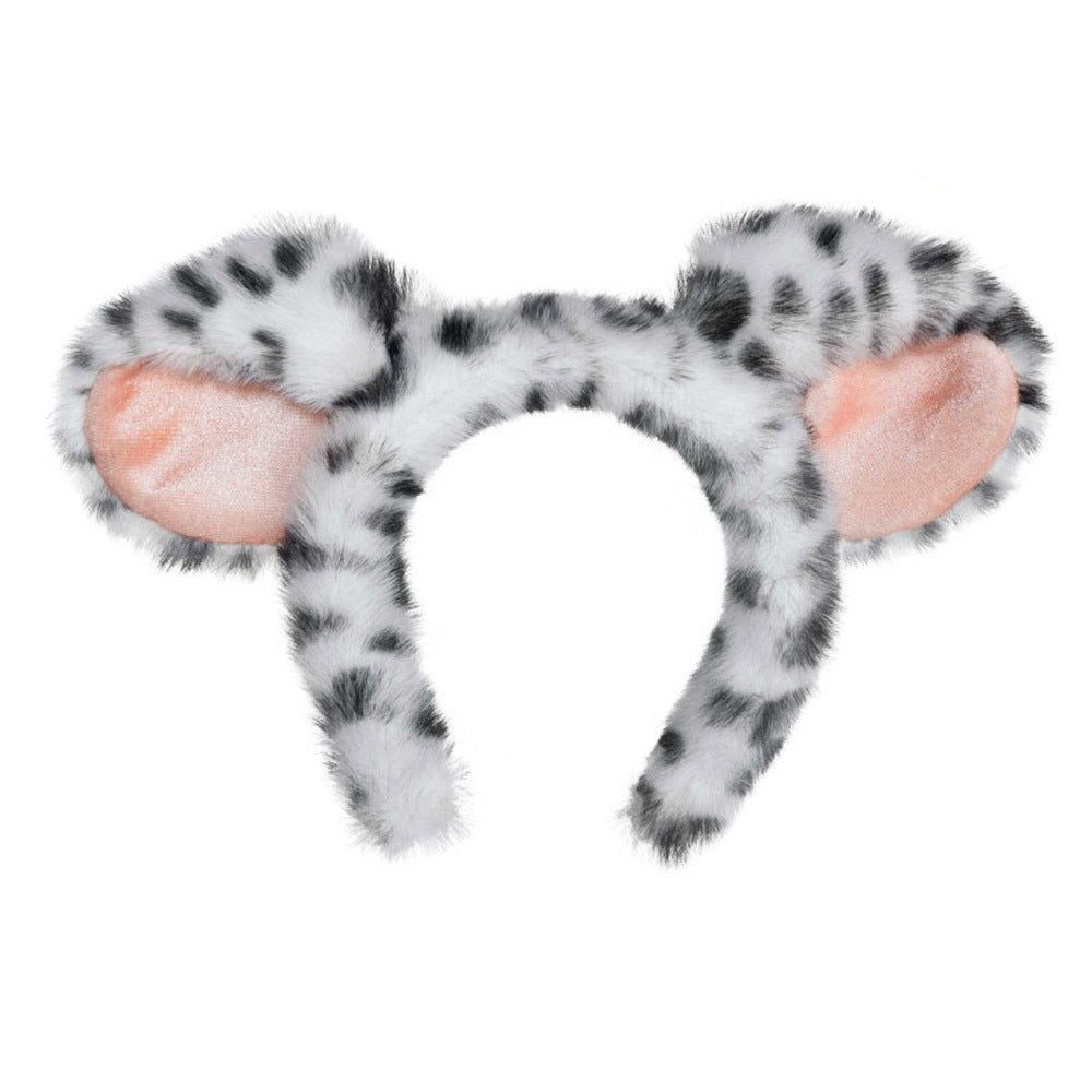 Dalmatian Furry Ears Headband