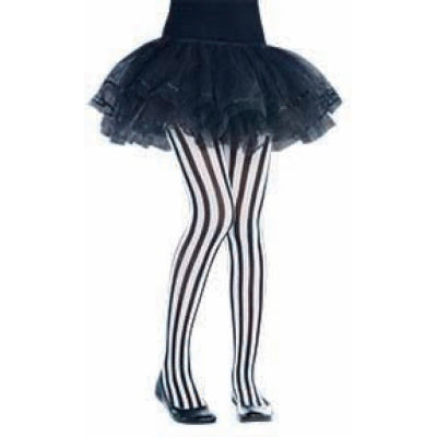 Colorful vertical striped tights for children, perfect for adding fun to outfits