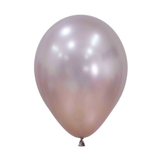 Round Balloon 30cm Silk Pink Blossom, Uninflated
