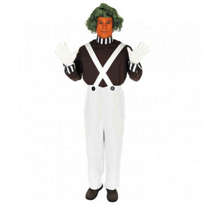 Chocolate Factory Worker Costume with Wig