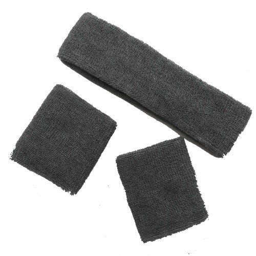 Silver Sweatband Set