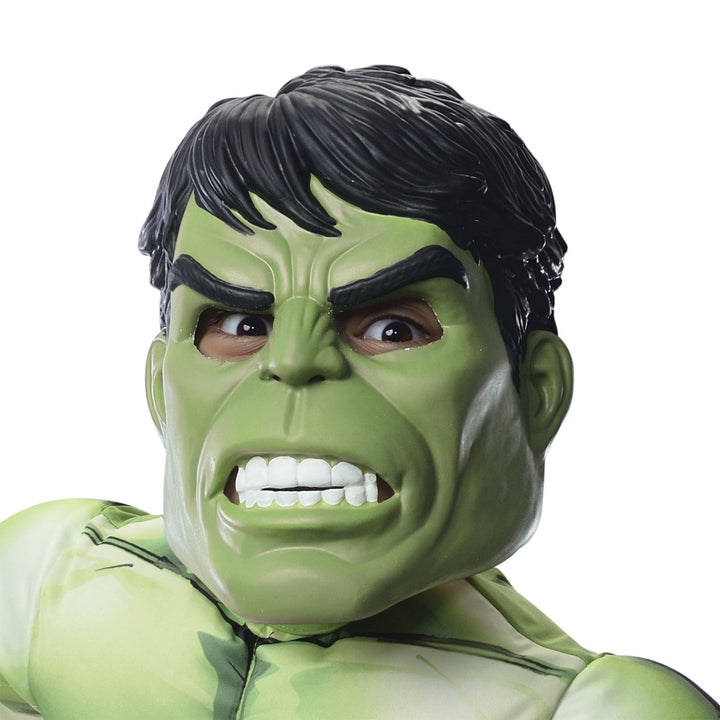  Child's Hulk Halloween Costume with Mask and Gloves for Complete Look