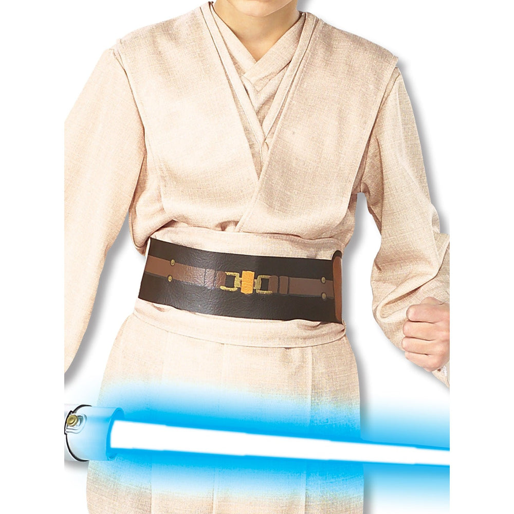 Jedi Knight Deluxe Costume, Child in brown and tan with robe and belt