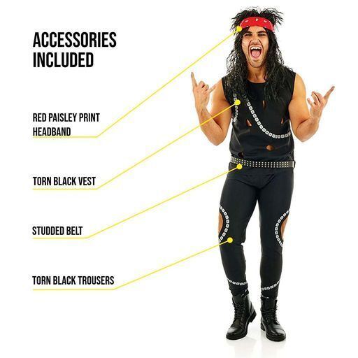 Mens Glam Rocker Costume