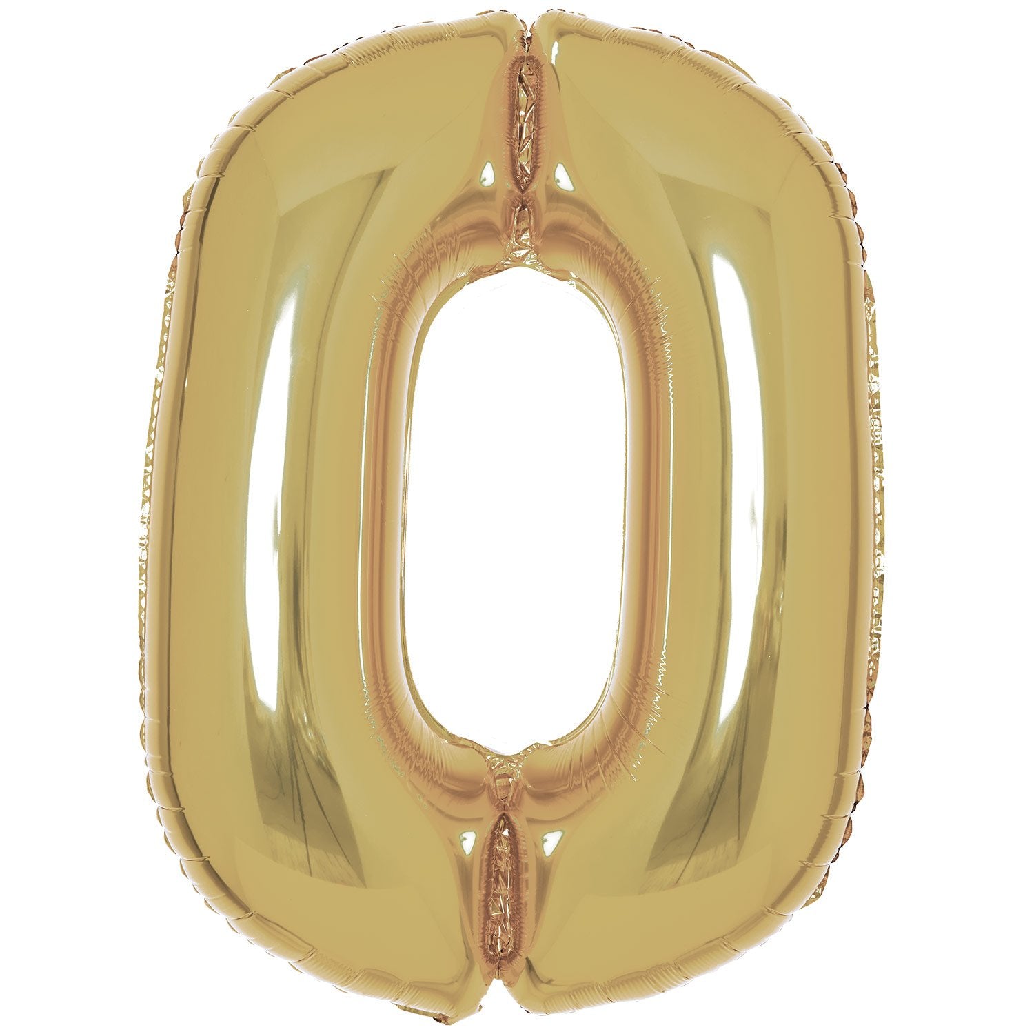 White Gold Foil Number 0 Balloon 89cm