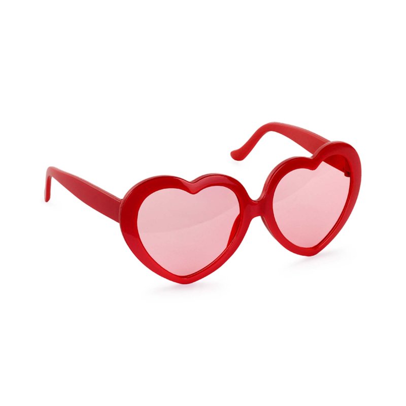 Beach Party Heart Glasses Red