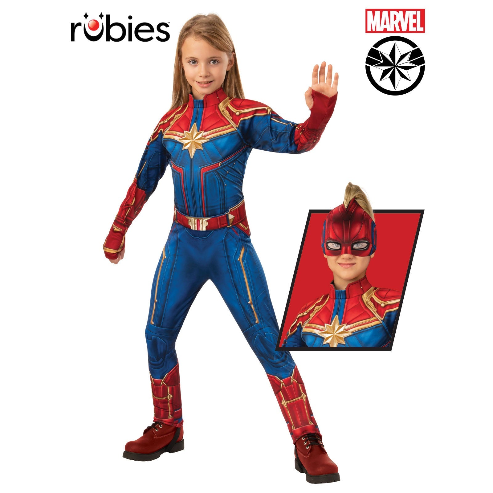 Captain Marvel Deluxe Hero Costume, Child