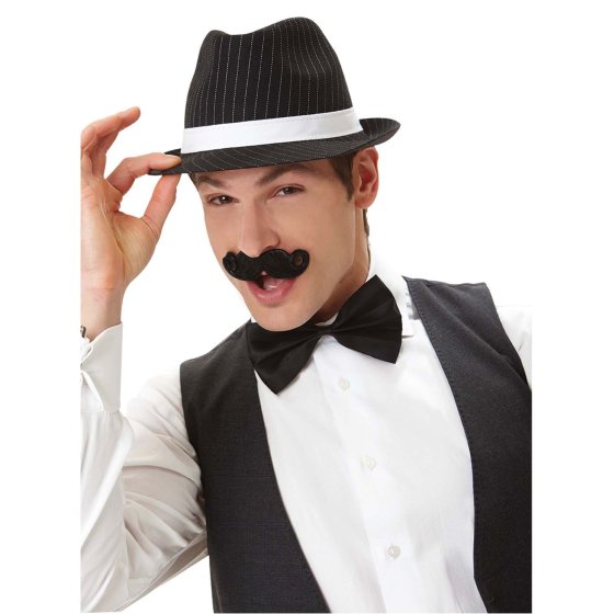 Handlebar Moustache Black, Adult