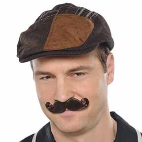 Handlebar Moustache Brown, Adult