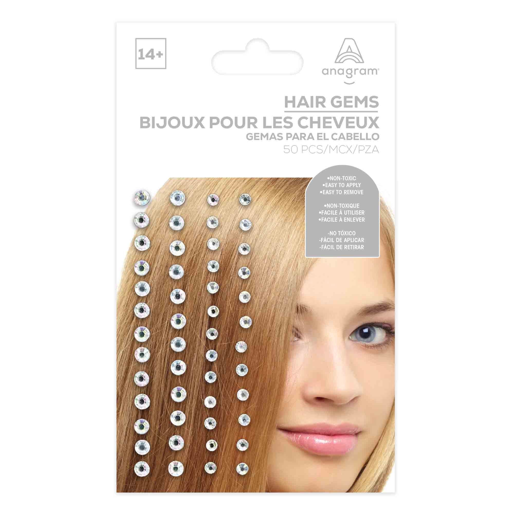 Hair Gems - White
