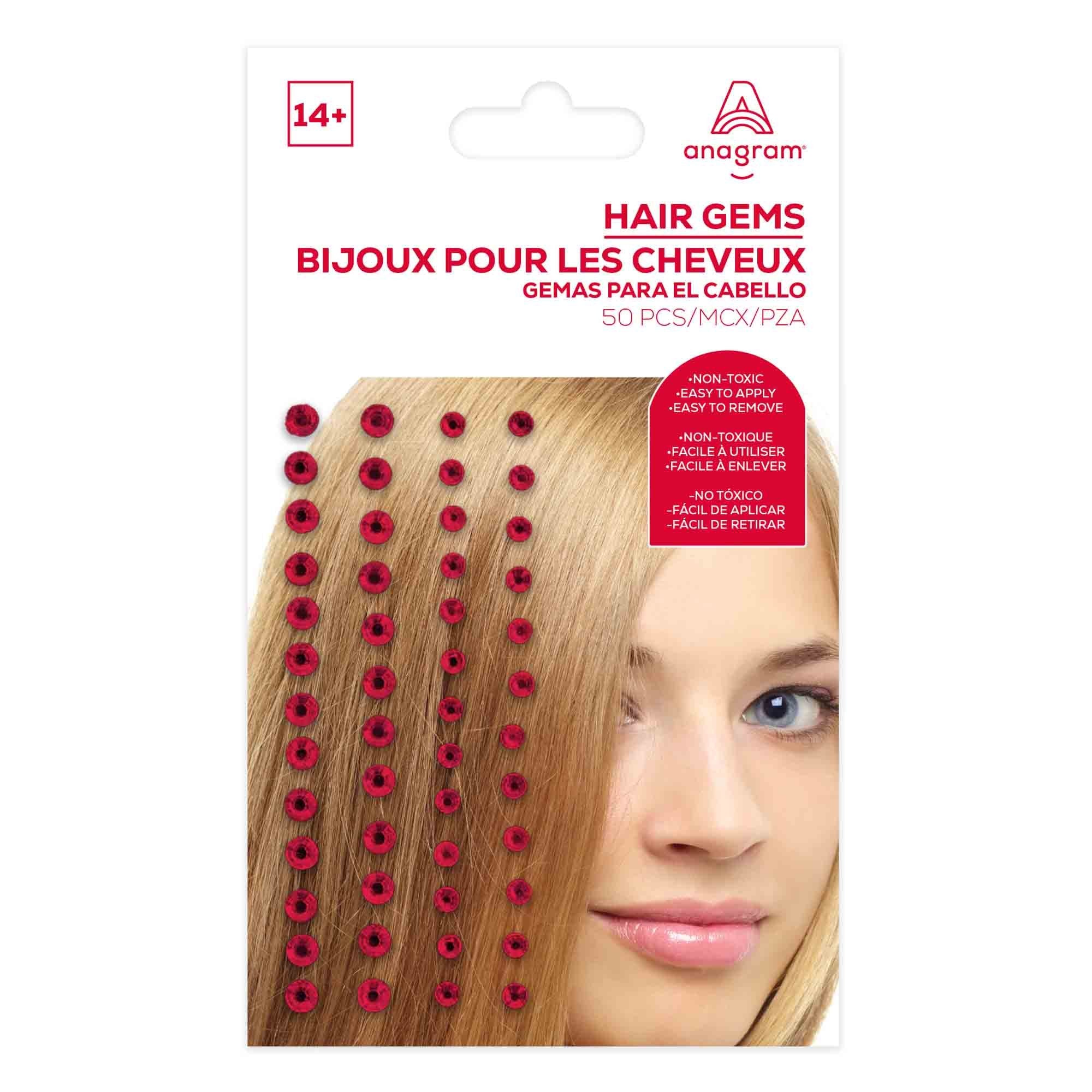 Hair Gems - Red