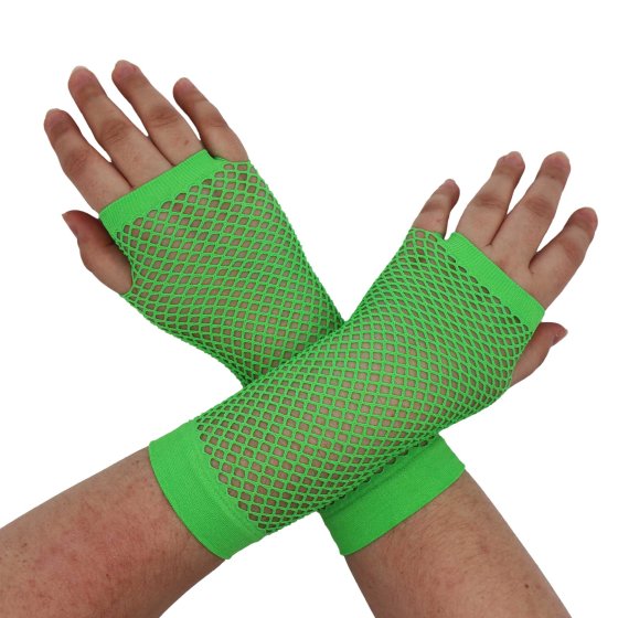 Fishnet Medium Gloves Green