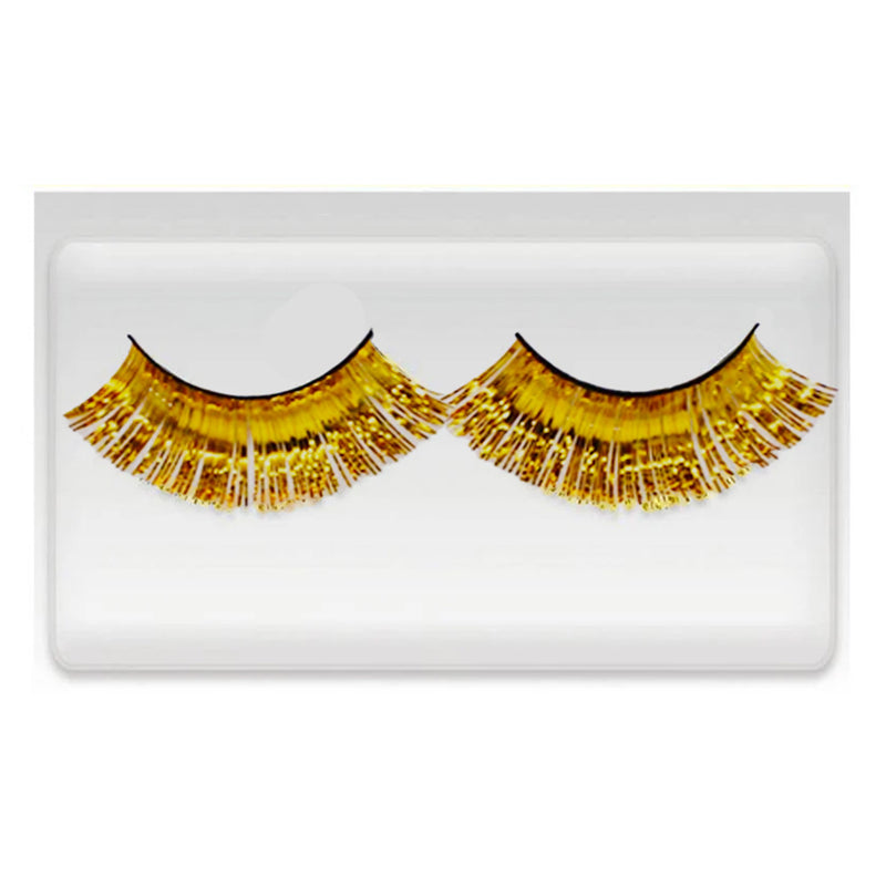Tinsel Eyelashes Gold