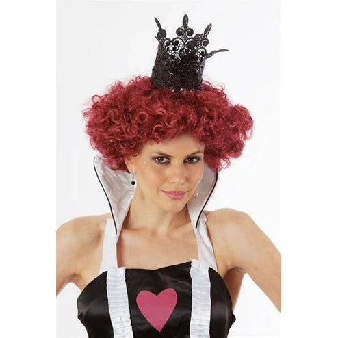Red Queen Curly Updo Costume Wig – Alice in Wonderland Style