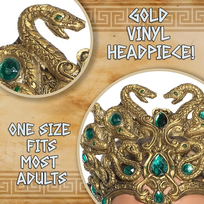 Medusa Snake Headpiece with Jewels