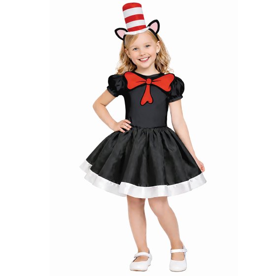 Cat in the Hat Girls Costume