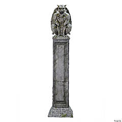 Large 96 Oversized Gargoyle Pillar Animated Halloween Prop Perfect for Haunted House Display