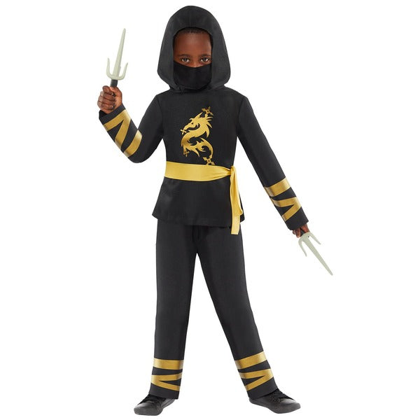 Child Gold Ninja Costume