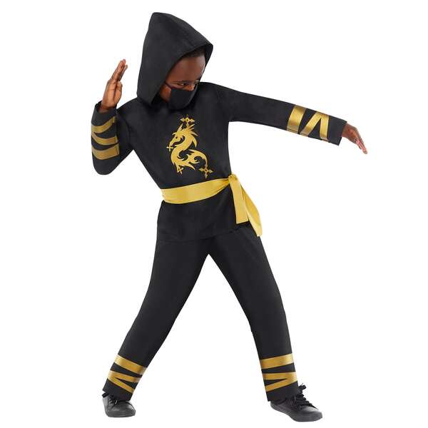 Child Gold Ninja Costume