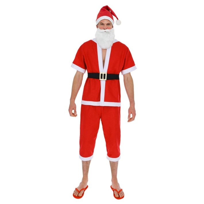 Santa Costume Shorts, Top with Short Sleeves.