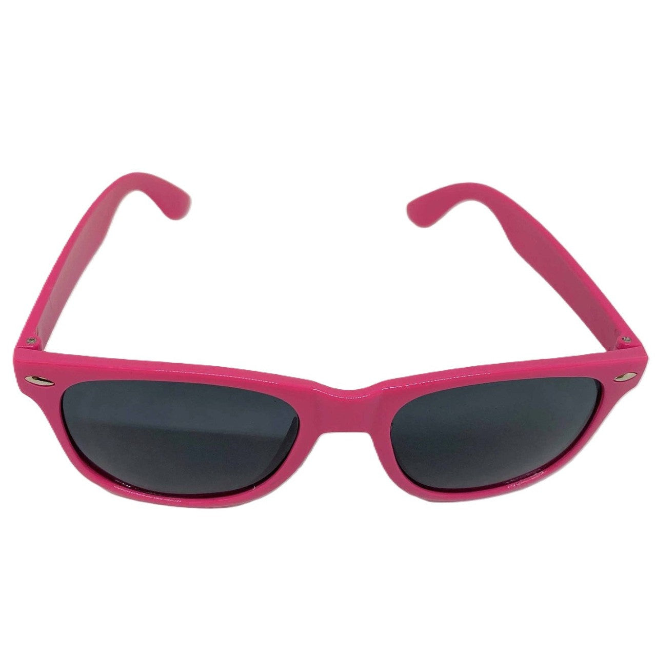 Pink Neon Party Glasses with Black Lenses
