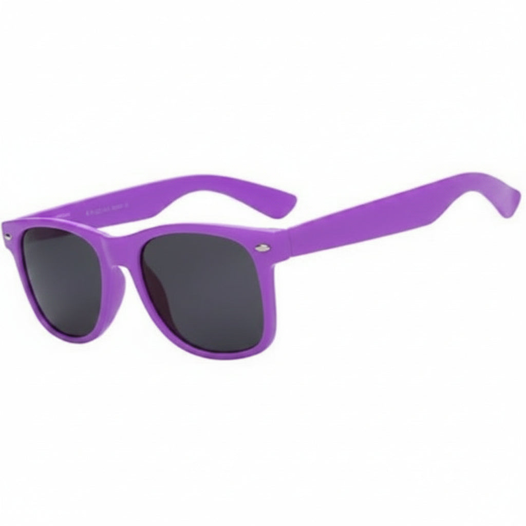 Purple Party Glasses with Black Lenses