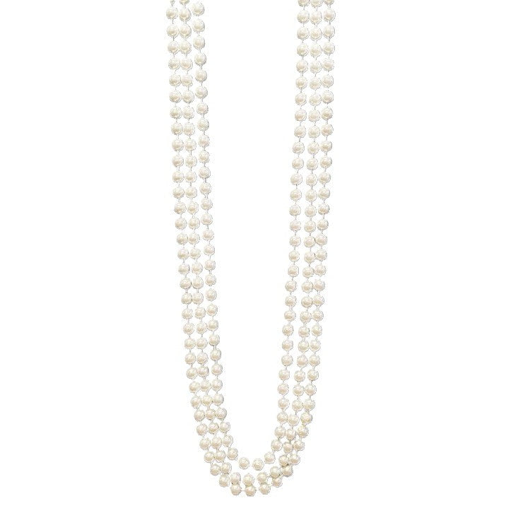 White Flapper Necklace
