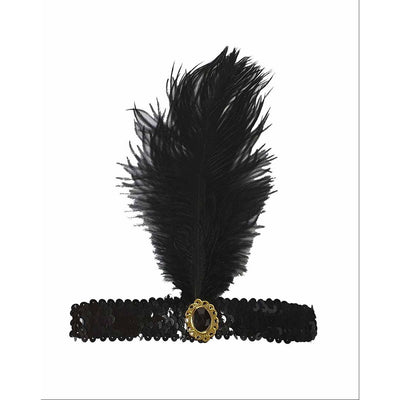 Black Flapper Headband