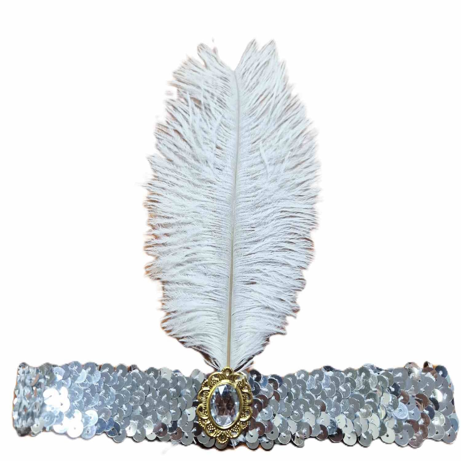 Silver Flapper Headband