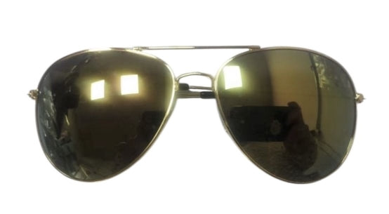 Gold Police Glasses