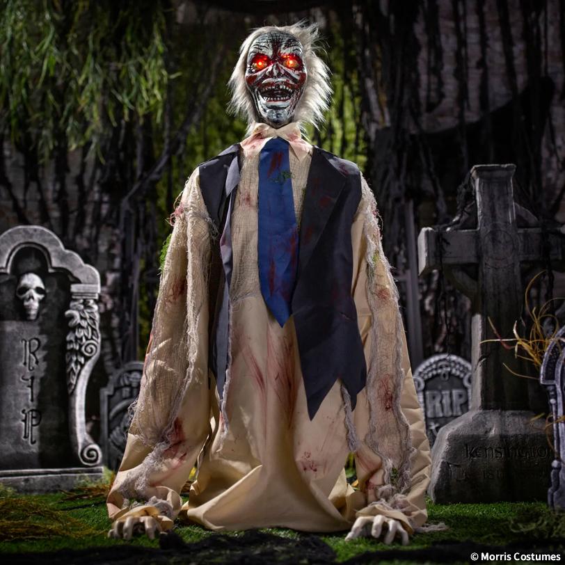 Animated Light-Up Raising Zombie Groundbreaker - 2 ft