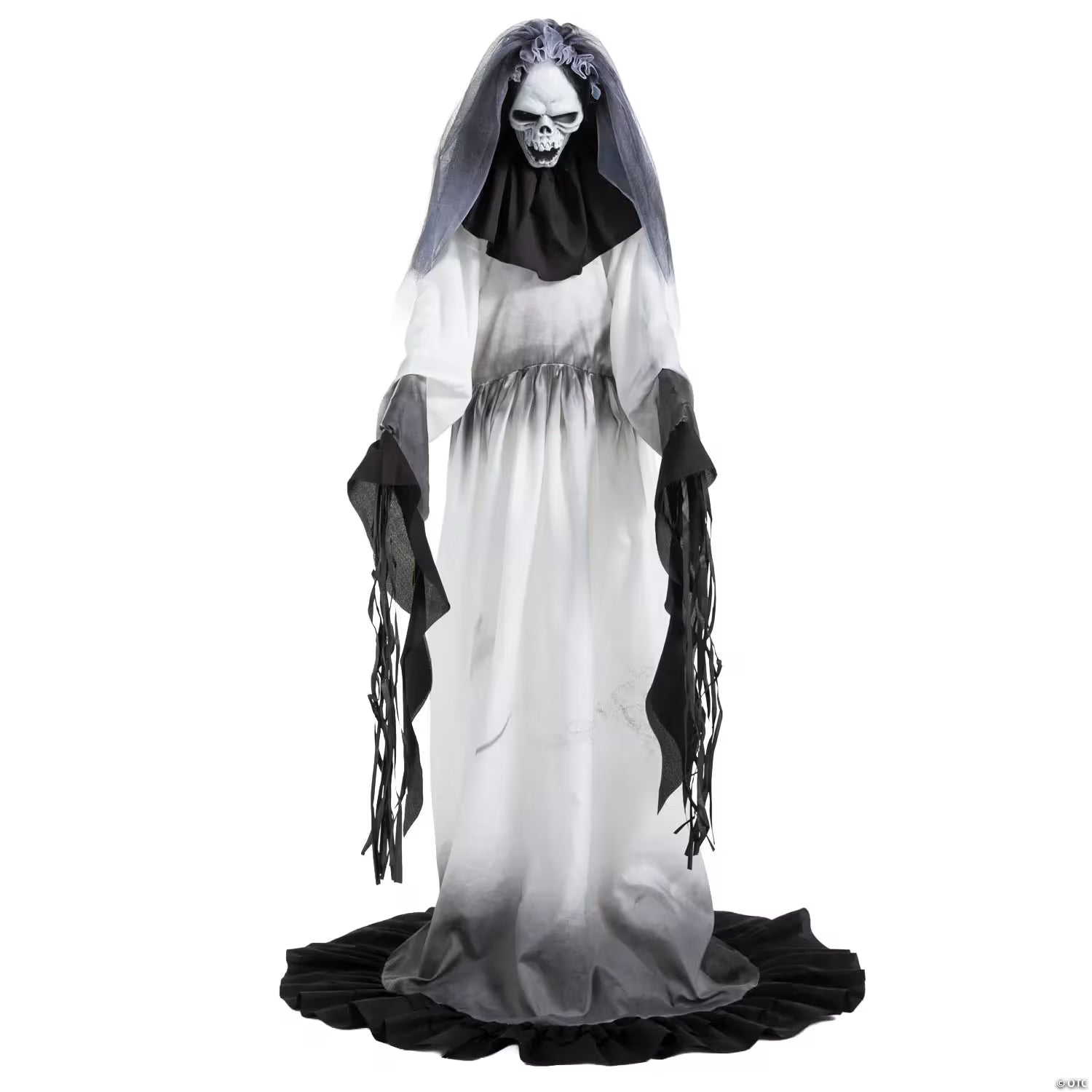 Animated Light-Up Standing Creepy Bride with Sound Halloween Decoration 5 Ft. 4"