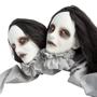 Animated Light-Up Talking Crawling Two-Headed Girl - 4 ft