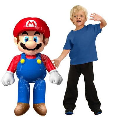 Super Mario Giant Airwalker Foil Balloon 137cm