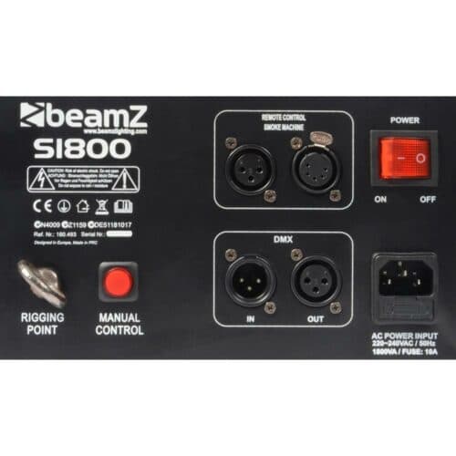 Beamz S1800 DMX Smoke Machine with Timer