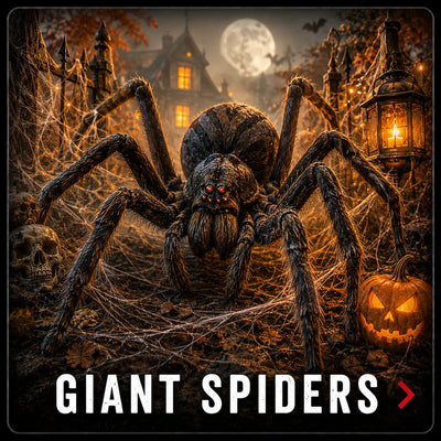 Giant Halloween Spiders