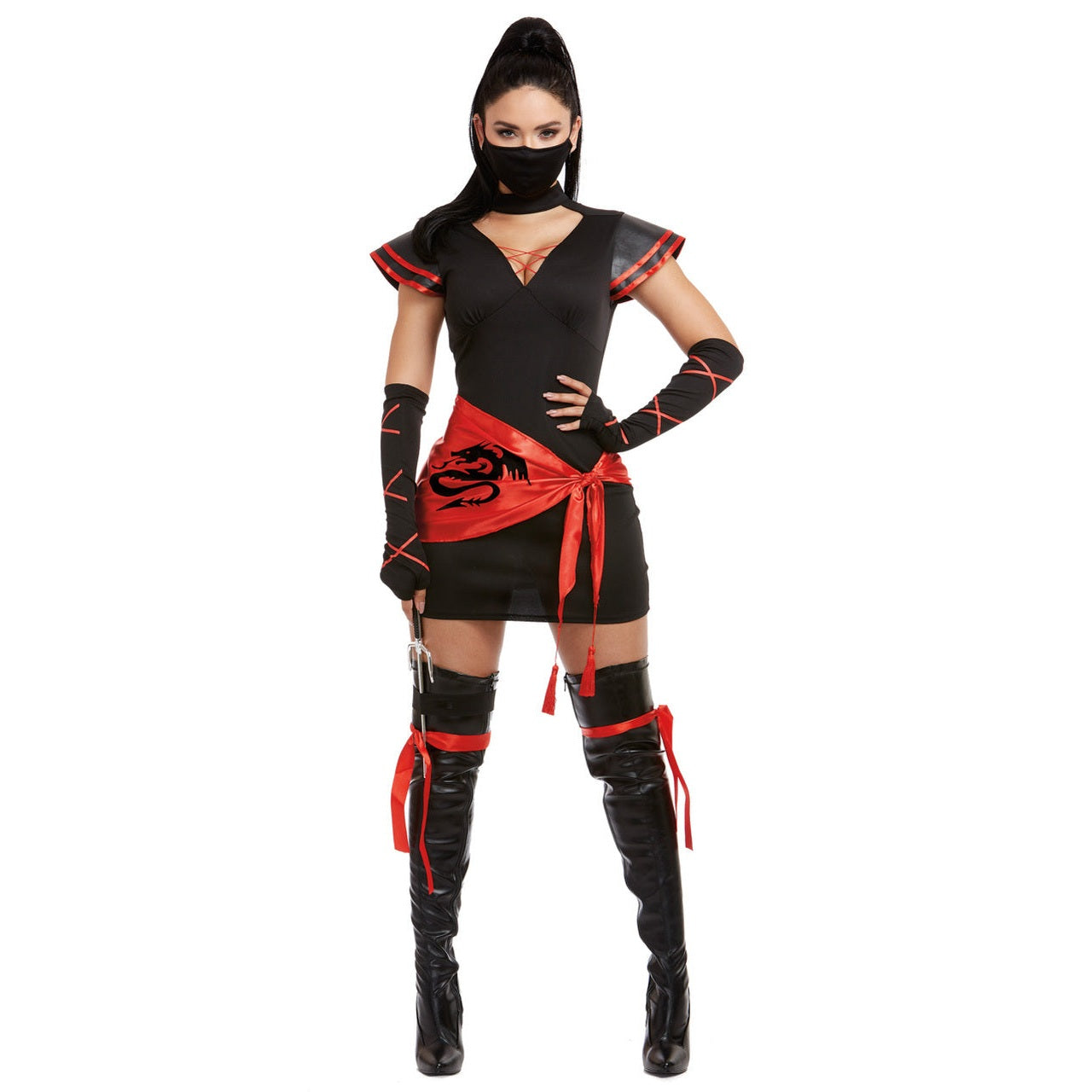 Masked Ninja Womens Costume