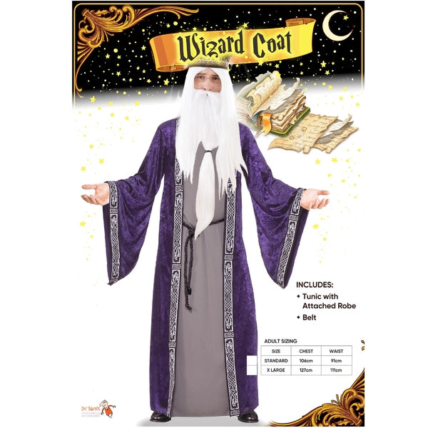 Wizard Costume, Mens